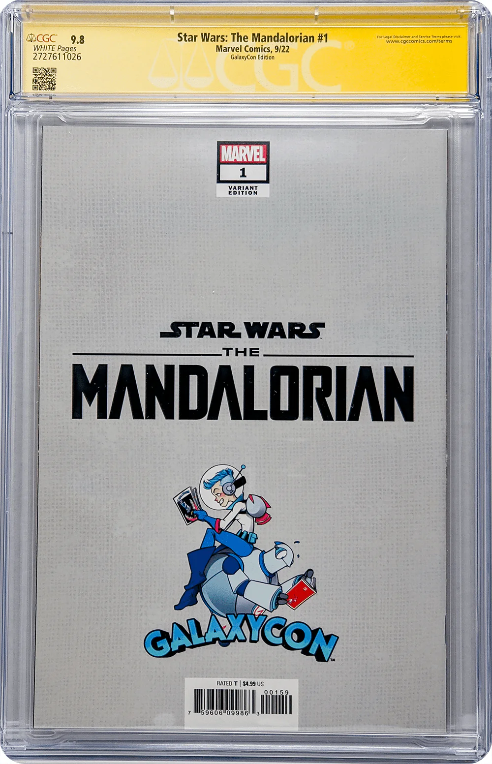 Star Wars: The Mandalorian #1 GalaxyCon Edition Marvel Comics CGC Signature Series 9.8 Signed Carano, Esposito - Image 9
