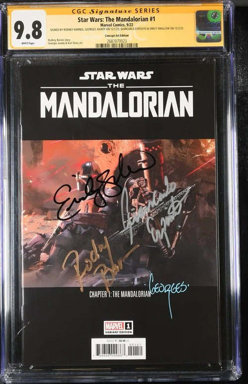 Star Wars: The Mandalorian Concept Art Edition CGC Signature Series 9.8 Signed x4 Barnes,Jeanty, Esposito, Swallow - Image 2