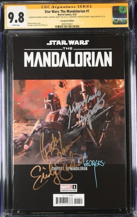 Star Wars: The Mandalorian Concept Art Edition CGC Signature Series 9.8 Signed x4 Barnes,Jeanty, Esposito, Swallow - Image 4