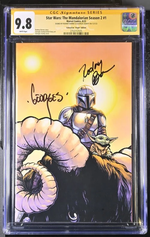 Star Wars The Mandalorian Season 2 #1 Marvel Comics CGC Signature Series 9.8 Signed Barnes, Jeanty - Image 12