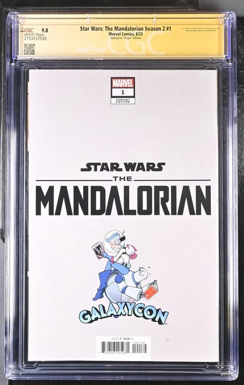 Star Wars The Mandalorian Season 2 #1 Marvel Comics CGC Signature Series 9.8 Signed Barnes, Jeanty - Image 5