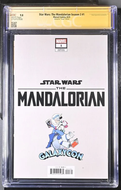 Star Wars The Mandalorian Season 2 #1 Marvel Comics CGC Signature Series 9.8 Signed Barnes, Jeanty - Image 7