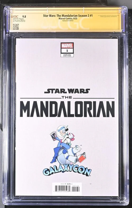 Star Wars: The Mandalorian Season 2 #1 Marvel Comic CGC Signature Series 9.8 Signed Barnes, Jeanty - Image 11