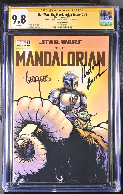 Star Wars: The Mandalorian Season 2 #1 Marvel Comic CGC Signature Series 9.8 Signed Barnes, Jeanty - Image 12