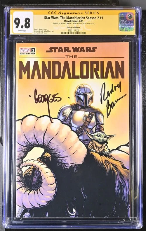 Star Wars: The Mandalorian Season 2 #1 Marvel Comic CGC Signature Series 9.8 Signed Barnes, Jeanty - Image 14