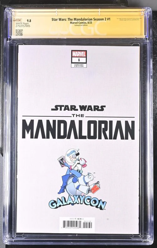 Star Wars: The Mandalorian Season 2 #1 Marvel Comic CGC Signature Series 9.8 Signed Barnes, Jeanty - Image 15