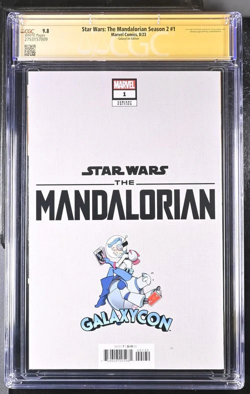 Star Wars: The Mandalorian Season 2 #1 Marvel Comic CGC Signature Series 9.8 Signed Barnes, Jeanty - Image 17