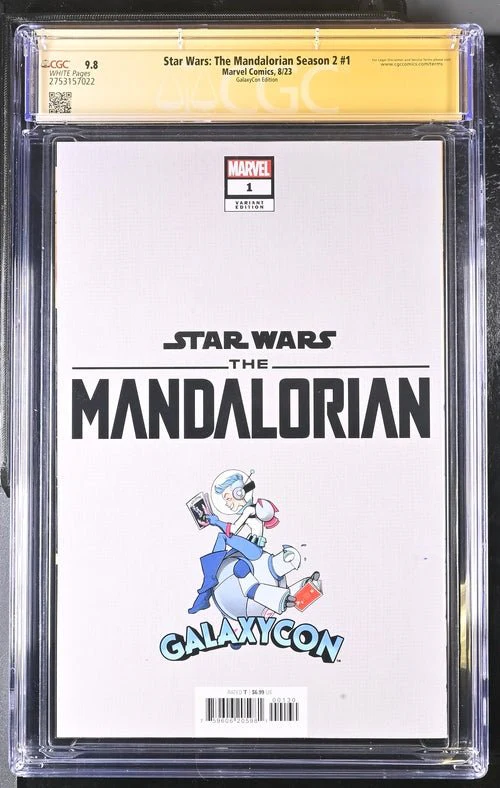 Star Wars: The Mandalorian Season 2 #1 Marvel Comic CGC Signature Series 9.8 Signed Barnes, Jeanty - Image 5