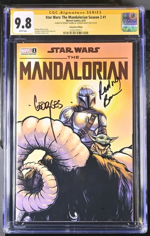Star Wars: The Mandalorian Season 2 #1 Marvel Comic CGC Signature Series 9.8 Signed Barnes, Jeanty - Image 8
