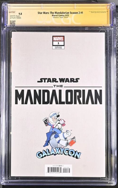 Star Wars: The Mandalorian Season 2 #1 Marvel Comics CGC Signature Series 9.8 Signed Rodney Barnes - Image 3