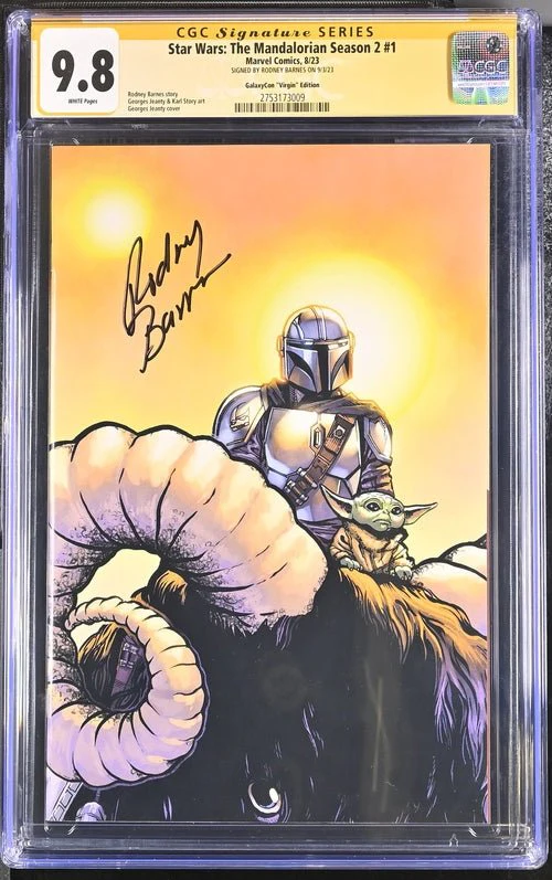 Star Wars: The Mandalorian Season 2 #1 Marvel Comics CGC Signature Series 9.8 Signed Rodney Barnes - Image 4