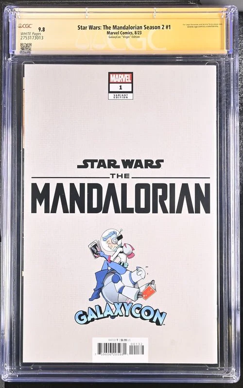Star Wars: The Mandalorian Season 2 #1 Marvel Comics CGC Signature Series 9.8 Signed Rodney Barnes - Image 7