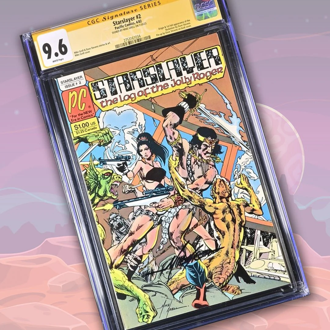 Starslayer #2 Pacific Comics CGC Signature Series 9.6 Signed Mike Grell