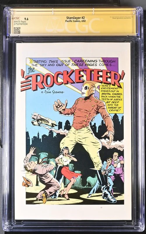 Starslayer #2 Pacific Comics CGC Signature Series 9.6 Signed Mike Grell - Image 3