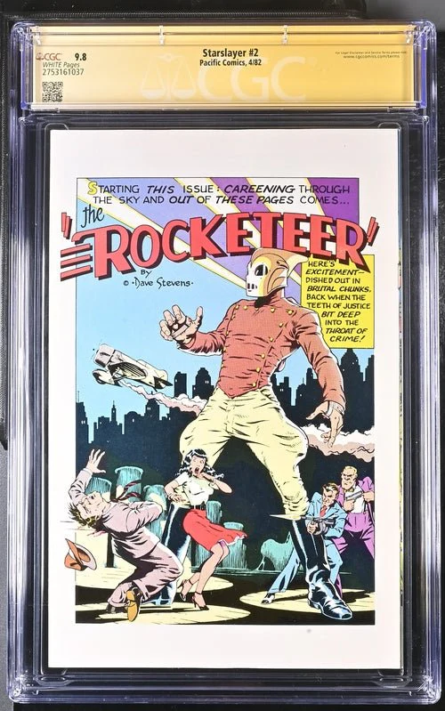 Starslayer #2 Pacific Comics CGC Signature Series 9.8 Signed Mike Grell - Image 3