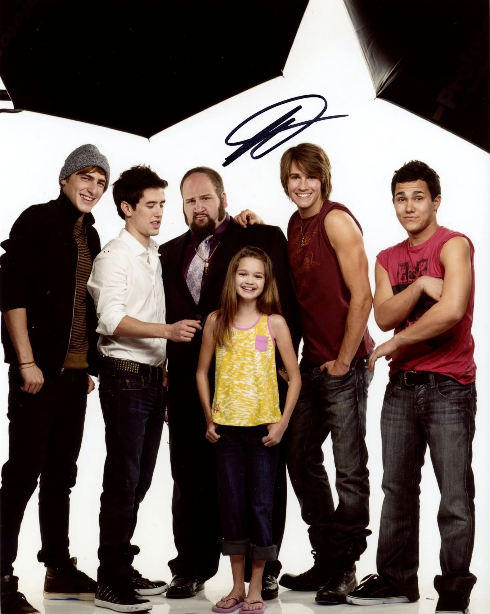 Stephen Kramer Glickman BIG TIME RUSH 8x10 Signed Photo JSA Certified Autograph