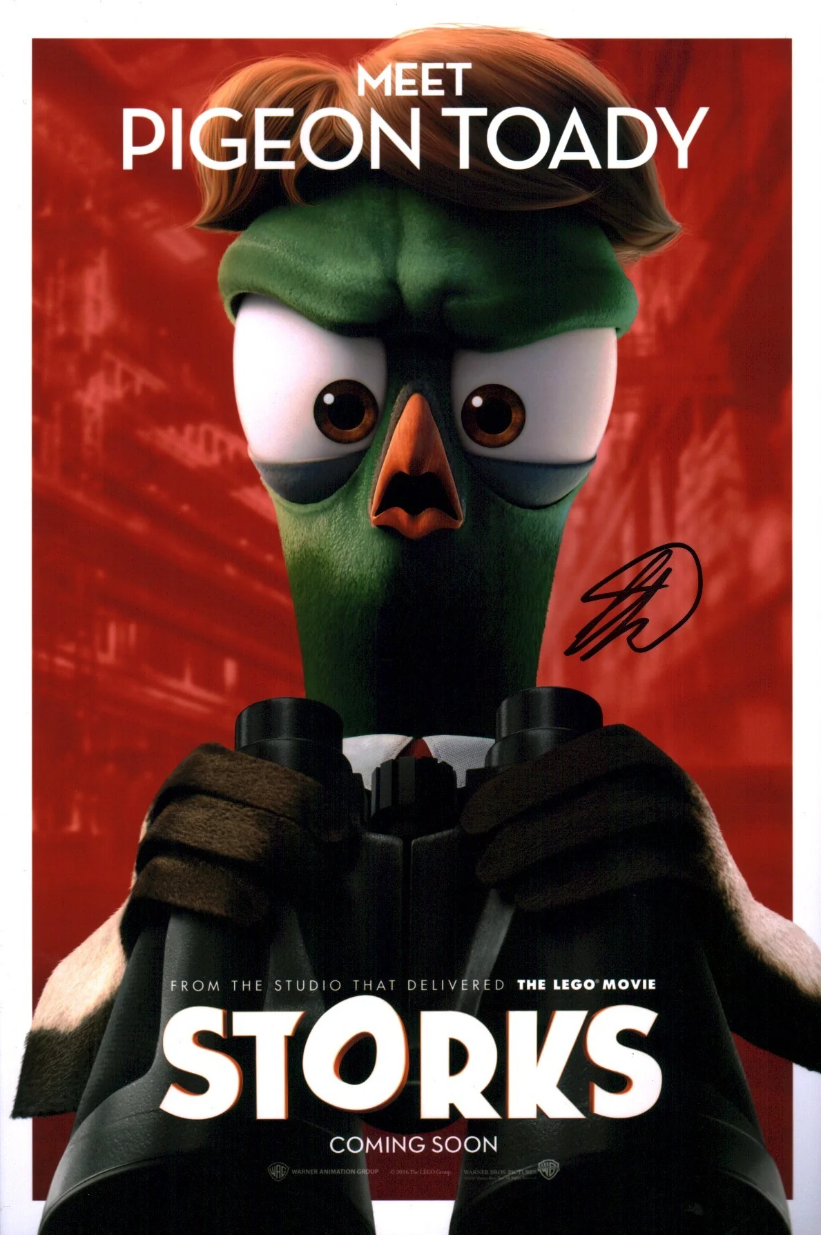 Stephen Kramer Glickman STORKS 8x12 Signed Photo JSA Certified Autograph - Image 2