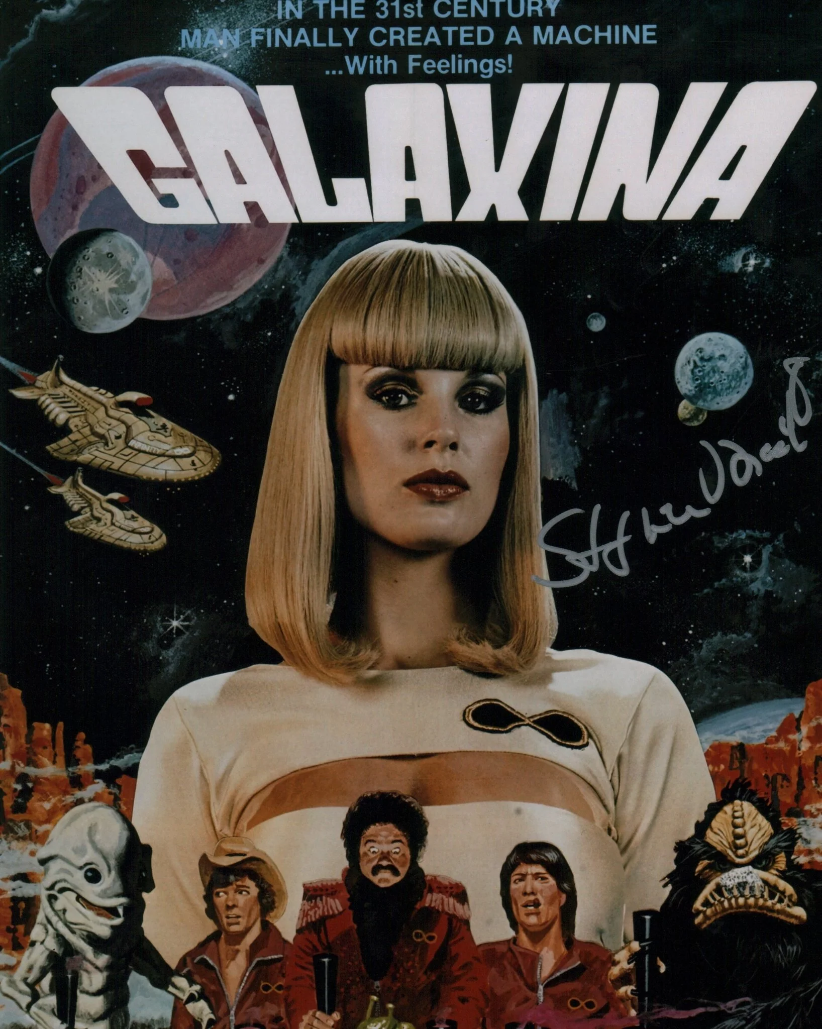 Stephen Mach Galaxina 8x12 Signed Photo JSA Certified Autograph - Image 2
