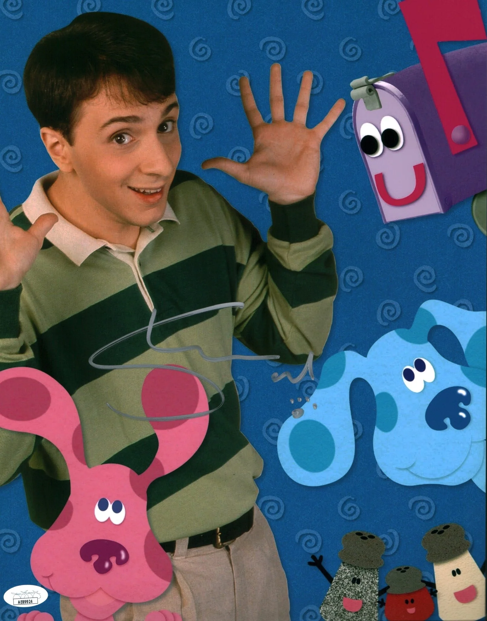 Steve Burns Blues Clues 11x14 Signed Photo Poster JSA Certified Autograph - Image 2