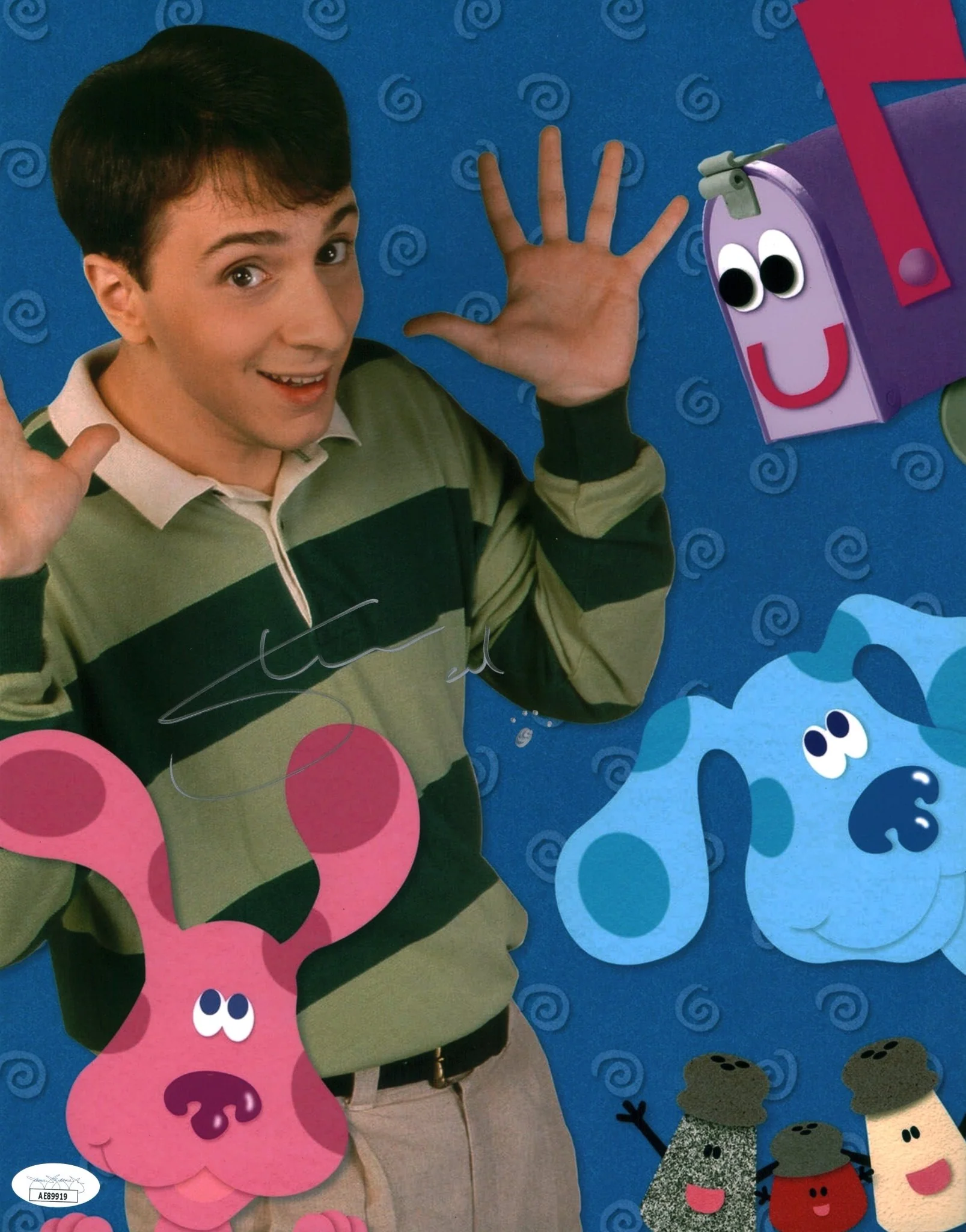 Steve Burns Blues Clues 11x14 Signed Photo Poster JSA Certified Autograph - Image 3