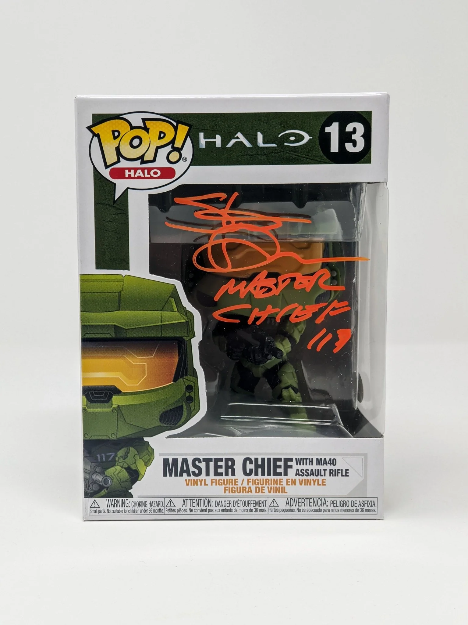Steve Downes Halo Master Chief MA40 Assault Rifle #13 Signed Funko Pop JSA Certified Autograph - Image 2