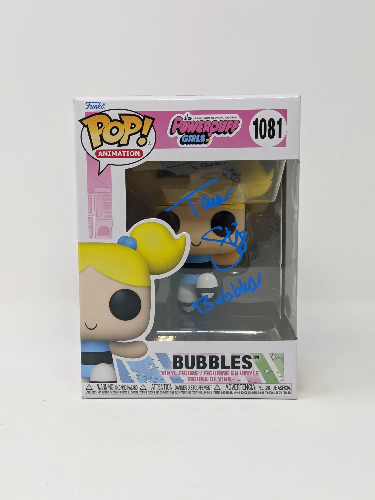 Tara Strong Powerpuff Girls Bubbles #1081 Signed Funko Pop JSA Certified Autograph - Image 2