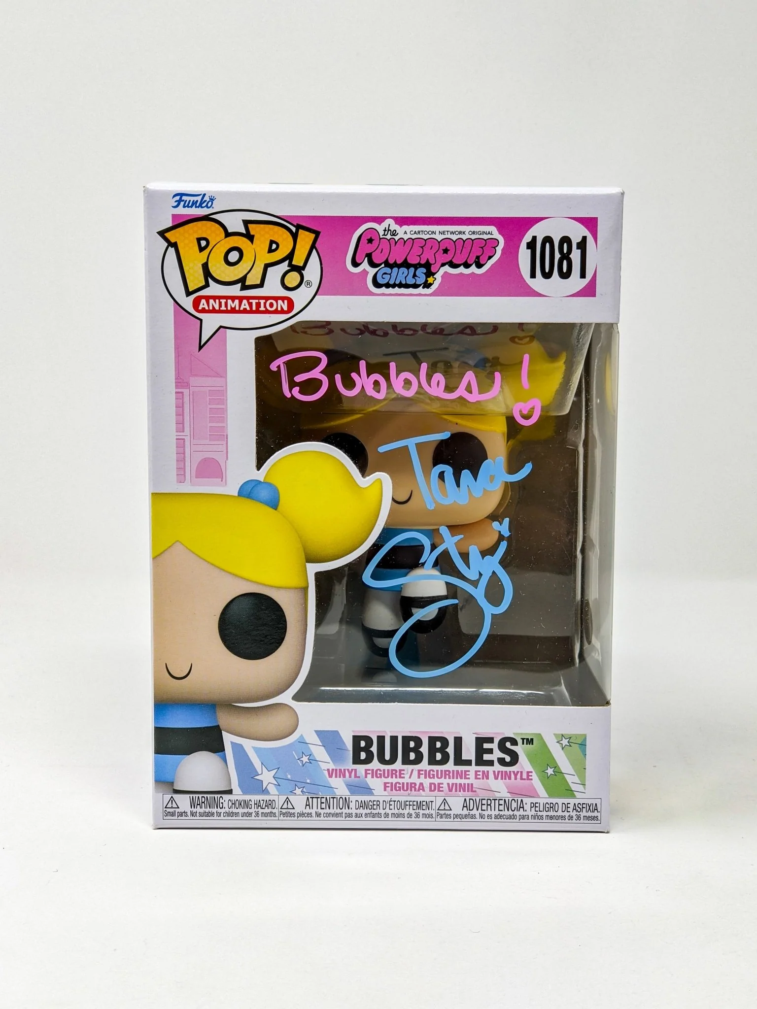 Tara Strong Powerpuff Girls Bubbles #1081 Signed Funko Pop JSA Certified Autograph - Image 5