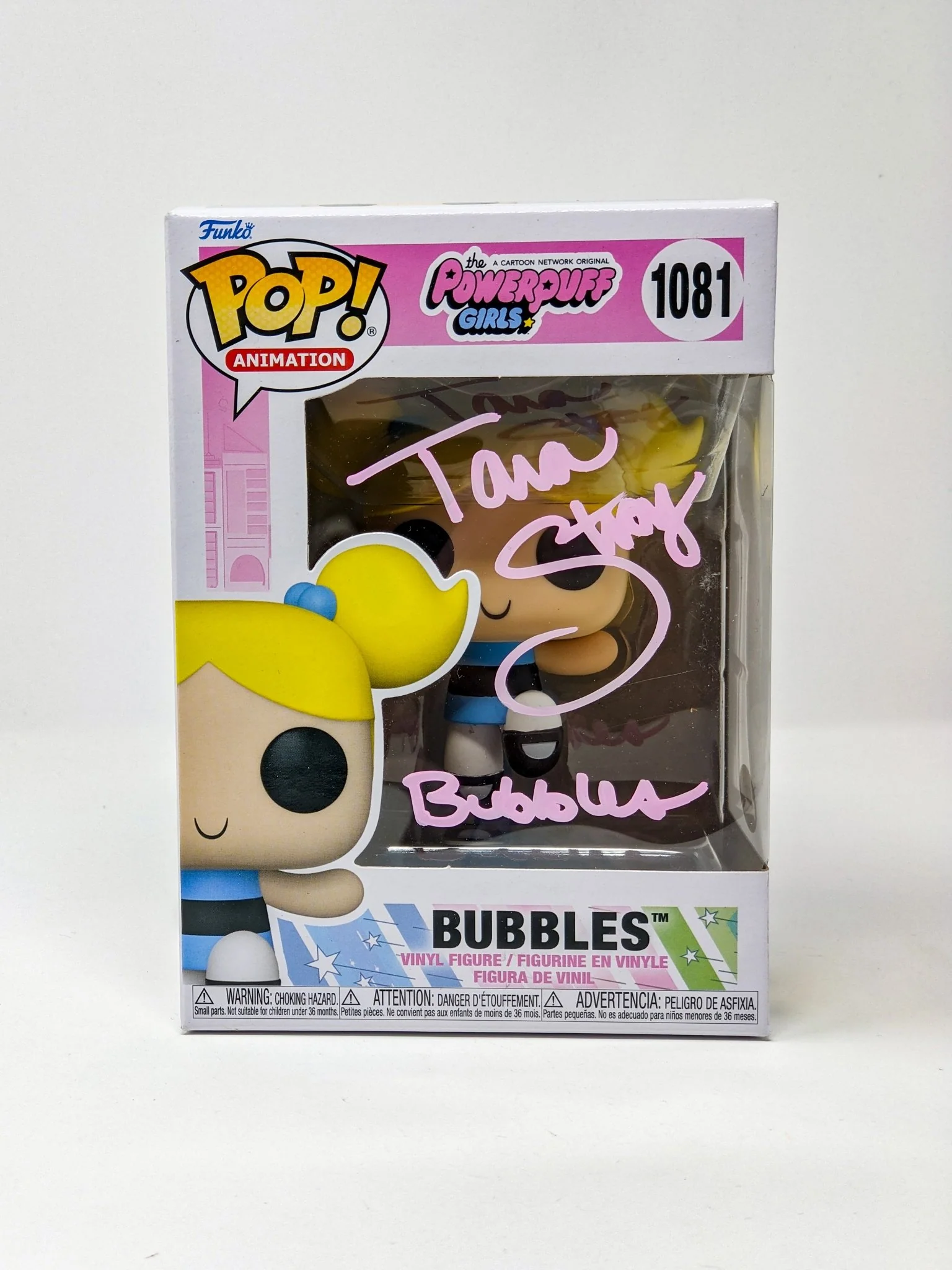 Tara Strong Powerpuff Girls Bubbles #1081 Signed Funko Pop JSA Certified Autograph - Image 8
