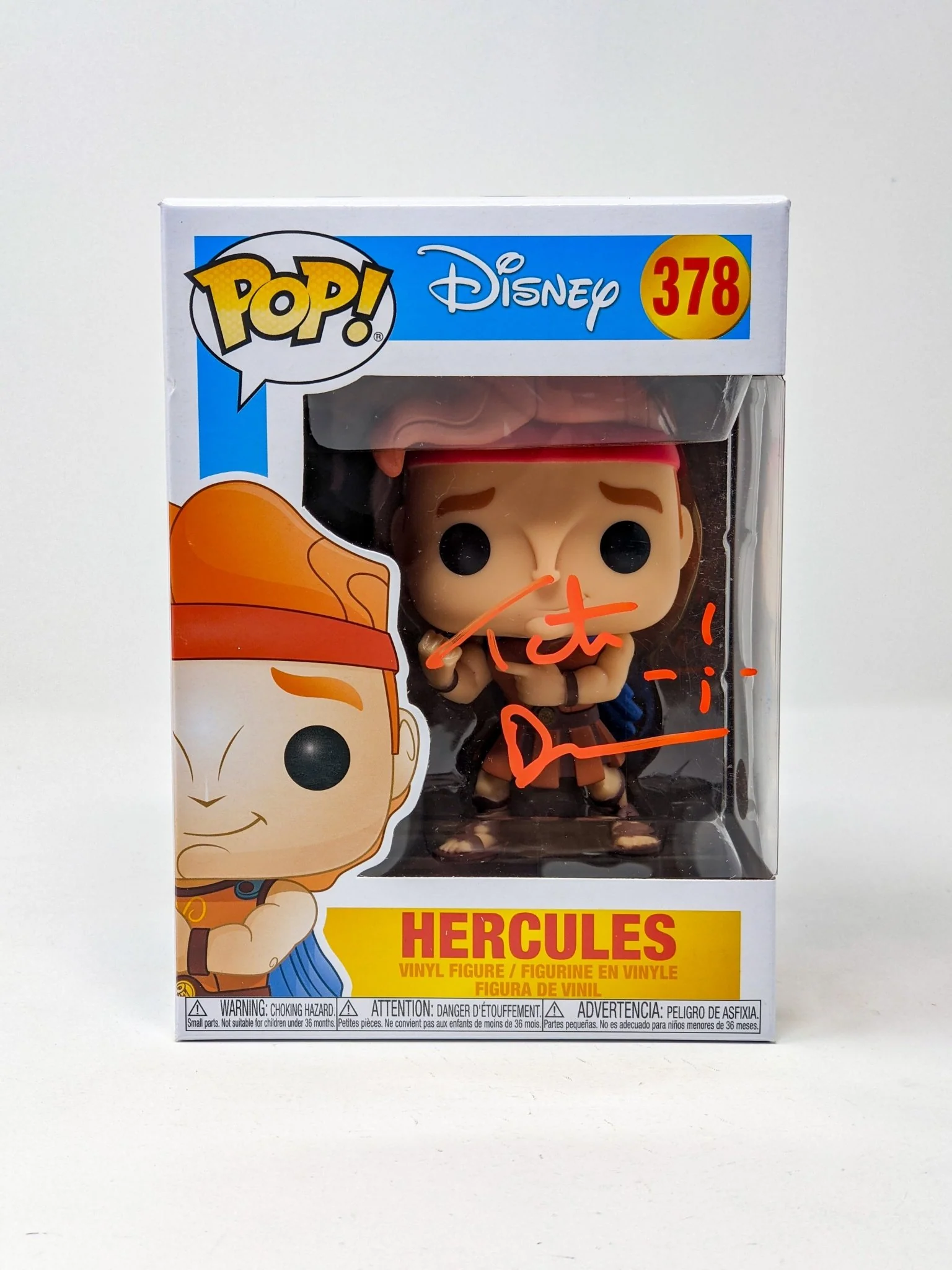 Tate Donovan Disney Hercules #378 Signed Funko Pop JSA Certified Autograph - Image 3