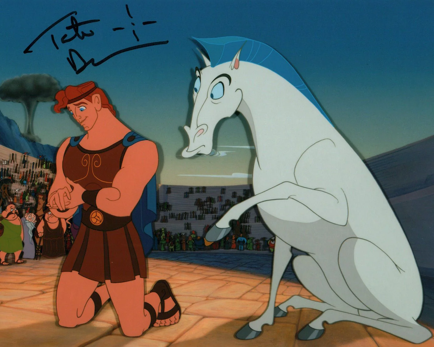 Tate Donovan Disney's Hercules 8x10 Signed Photo JSA Certified Autograph - Image 2