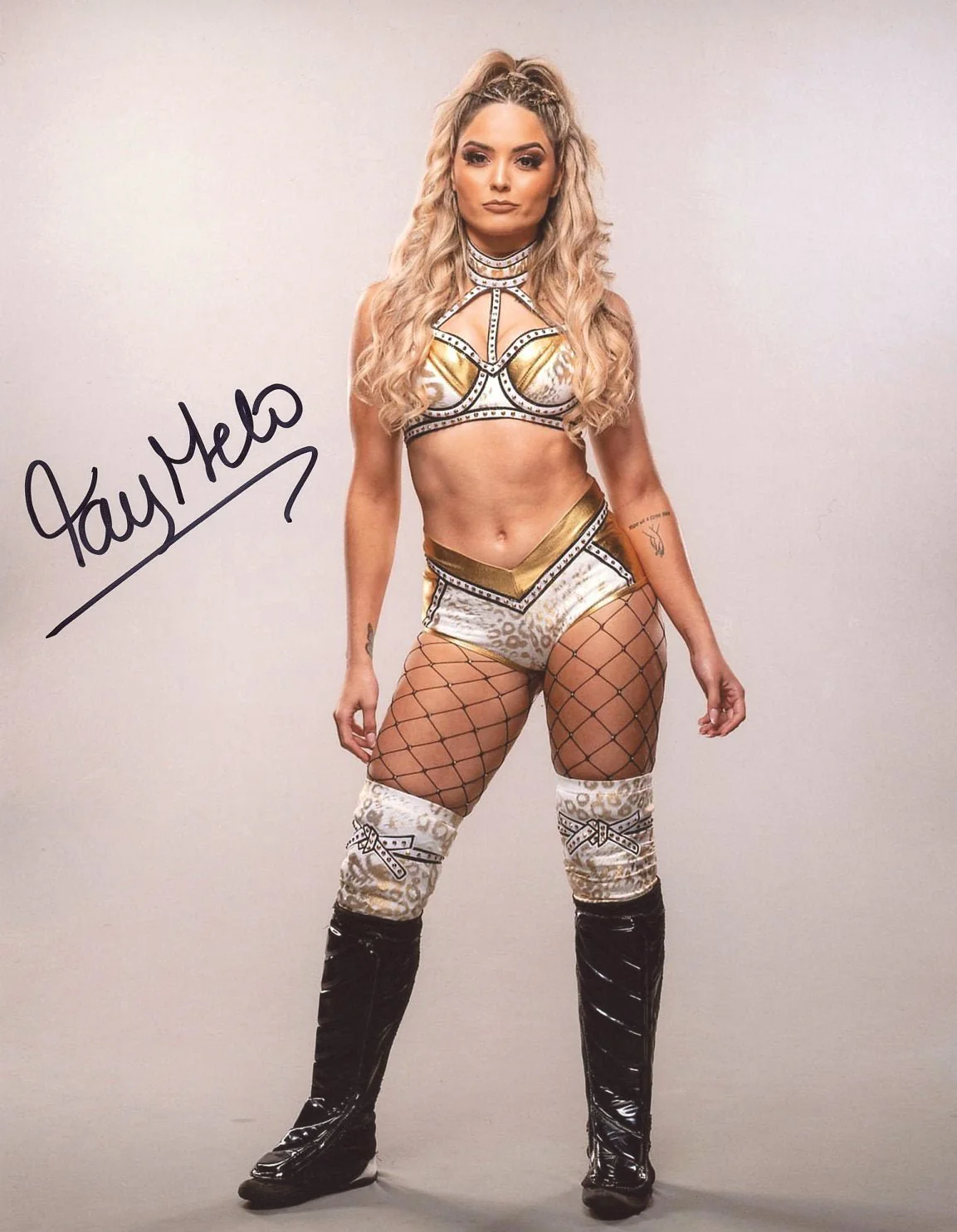 Tay Melo AEW Wrestling 8x10 Signed Photo JSA Certified Autograph - Image 2