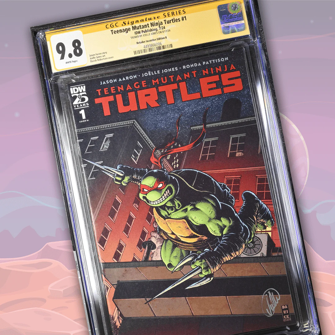 Teenage Mutant Ninja Turtles #1 Retailer Incentive Edition B CGC Signature Series 9.8 Signed by Joelle Jones