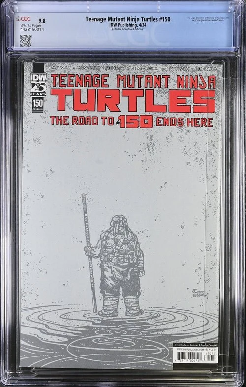 Teenage Mutant Ninja Turtles #150 1:50 Campbell / Eastman Variant CGC Universal Grade 9.8 - Image 5