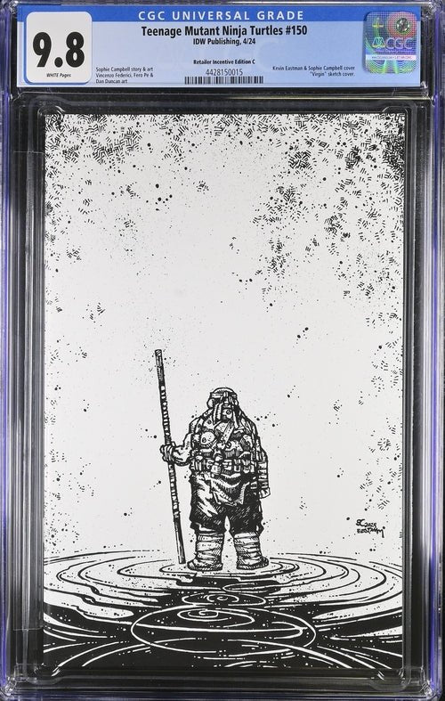 Teenage Mutant Ninja Turtles #150 1:50 Campbell / Eastman Variant CGC Universal Grade 9.8 - Image 6