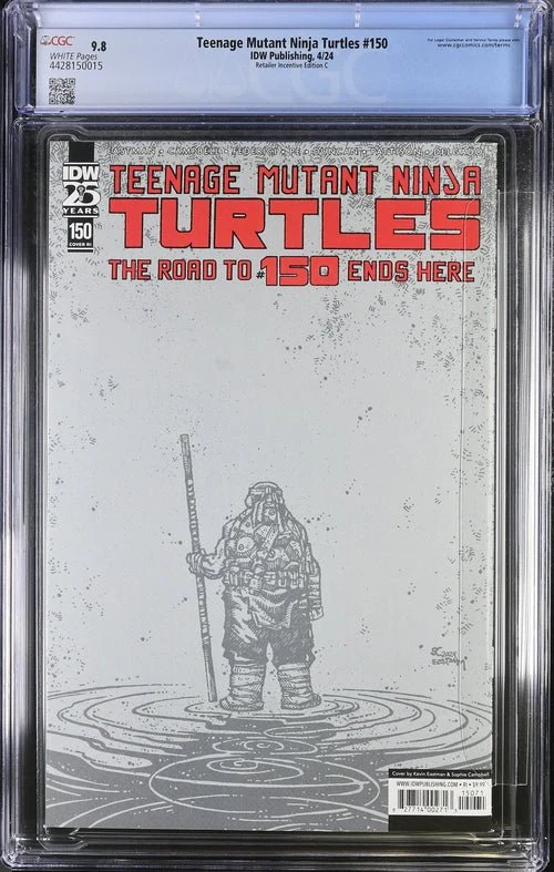 Teenage Mutant Ninja Turtles #150 1:50 Campbell / Eastman Variant CGC Universal Grade 9.8 - Image 7