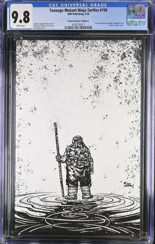 Teenage Mutant Ninja Turtles #150 1:50 Campbell / Eastman Variant CGC Universal Grade 9.8 - Image 8