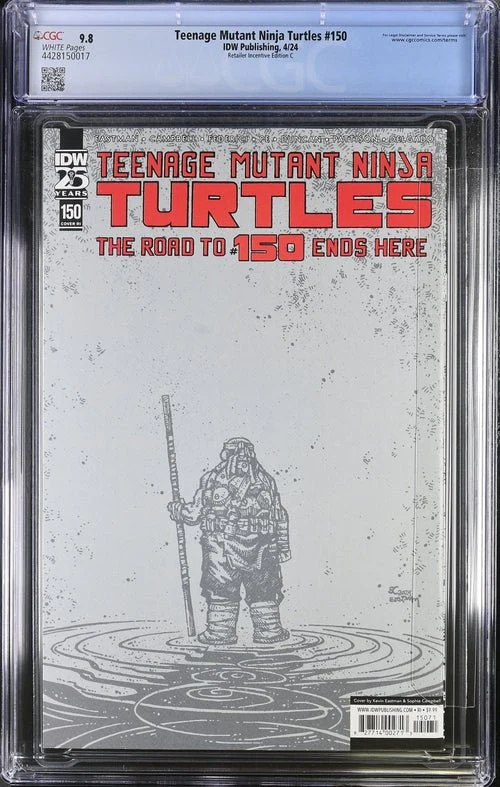 Teenage Mutant Ninja Turtles #150 1:50 Campbell / Eastman Variant CGC Universal Grade 9.8 - Image 9