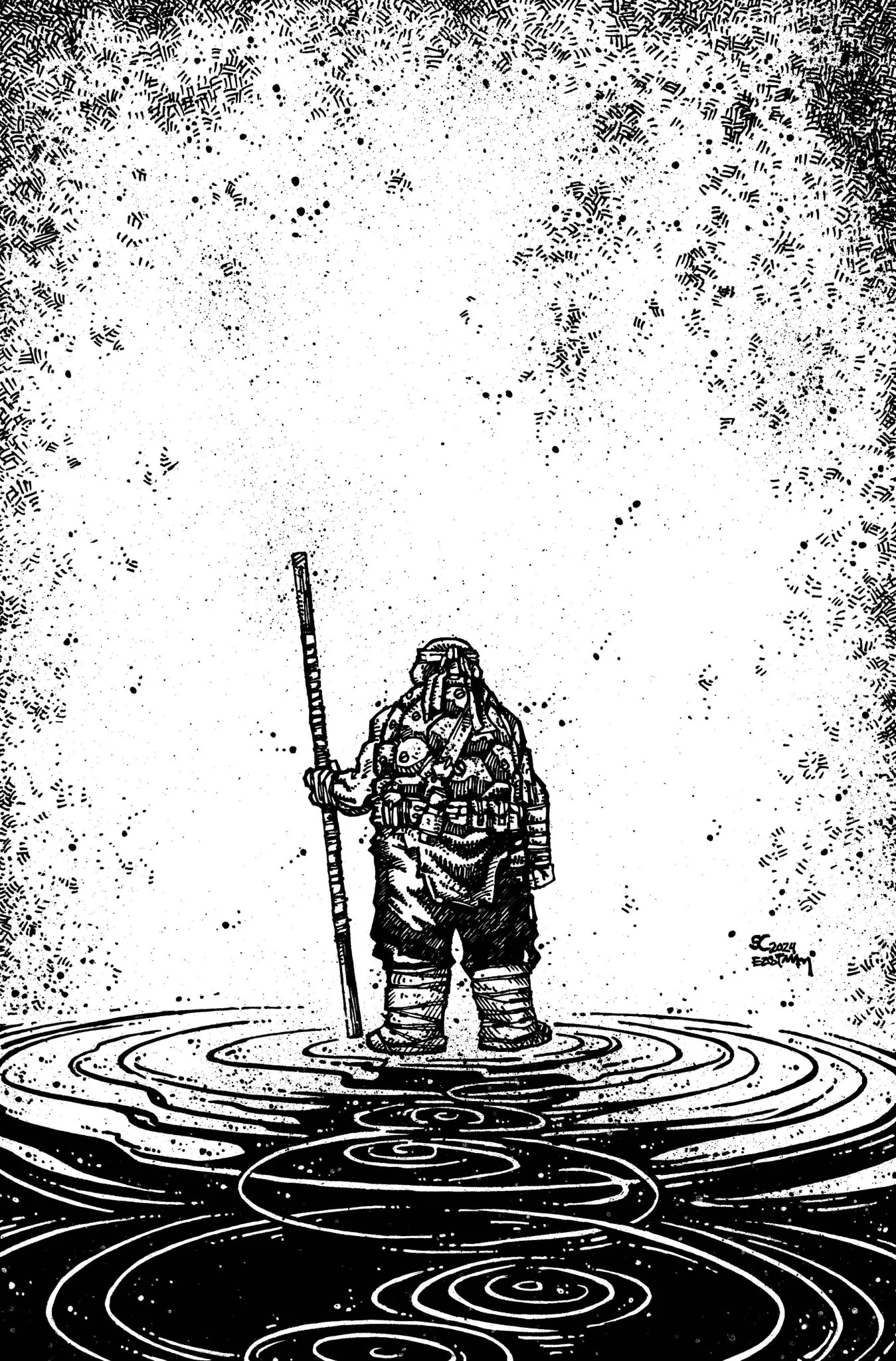 Teenage Mutant Ninja Turtles #150 1:50 Campbell / Eastman Variant Comic Book - Image 2