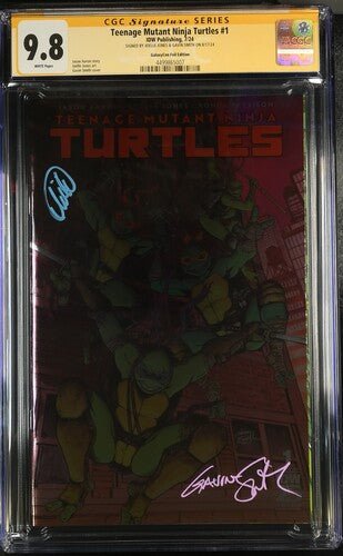 Teenage Mutant Ninja Turtles 2024 #1 Foil Cover B GalaxyCon Exclusive CGC Signature Series 9.8 x2 Joelle Jones, Gavin Smith - Image 4