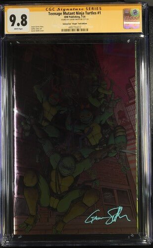 Teenage Mutant Ninja Turtles 2024 #1 Foil Virgin Cover B GalaxyCon Exclusive CGC Signature Series 9.8 Gavin Smith - Image 12