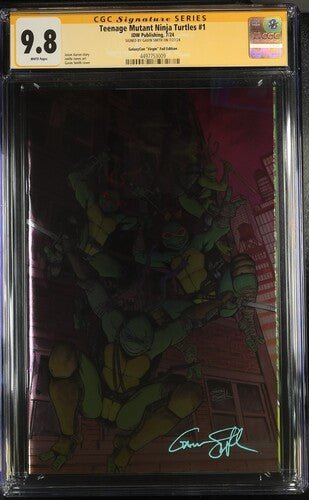 Teenage Mutant Ninja Turtles 2024 #1 Foil Virgin Cover B GalaxyCon Exclusive CGC Signature Series 9.8 Gavin Smith - Image 3