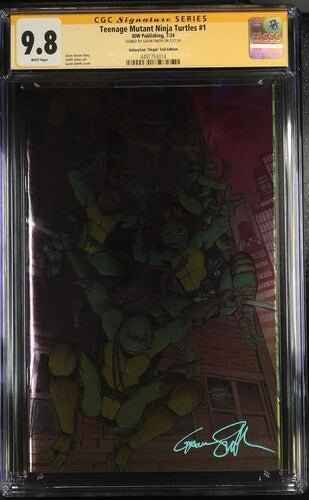 Teenage Mutant Ninja Turtles 2024 #1 Foil Virgin Cover B GalaxyCon Exclusive CGC Signature Series 9.8 Gavin Smith - Image 8