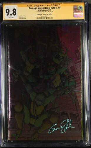 Teenage Mutant Ninja Turtles 2024 #1 Foil Virgin Cover B GalaxyCon Exclusive CGC Signature Series 9.8 Gavin Smith - Image 9