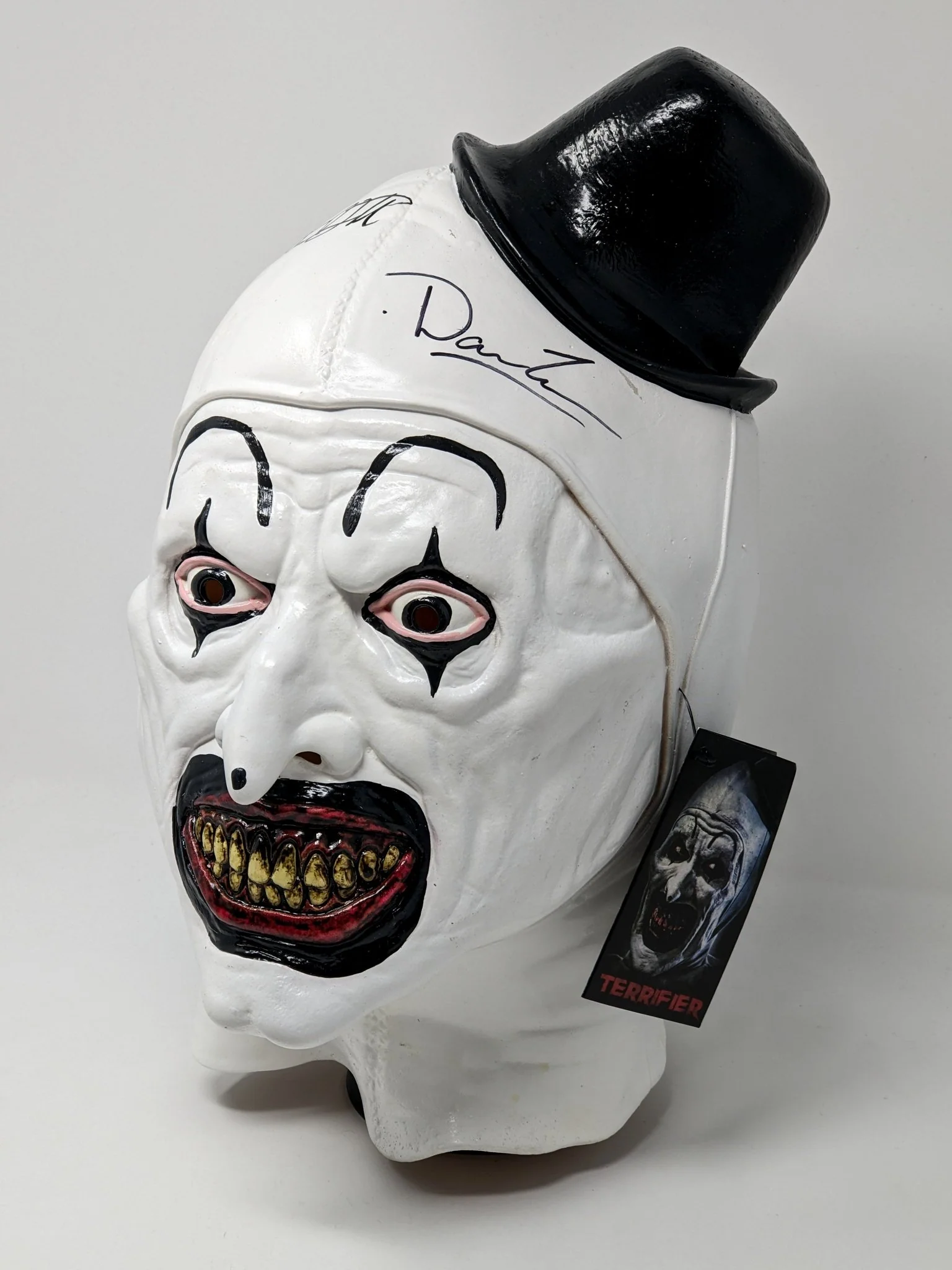 Terrifier Art The Clown Mask Signed David Howard Thornton & Damien Leone JSA Certified Autograph - Image 5