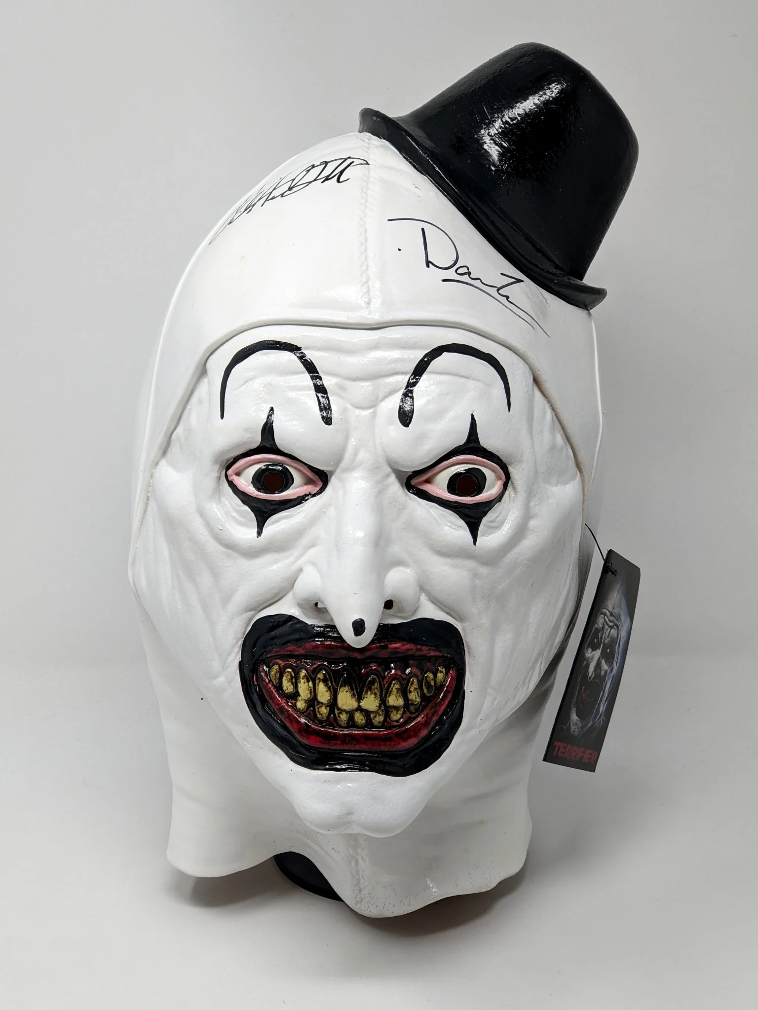 Terrifier Art The Clown Mask Signed David Howard Thornton & Damien Leone JSA Certified Autograph - Image 6
