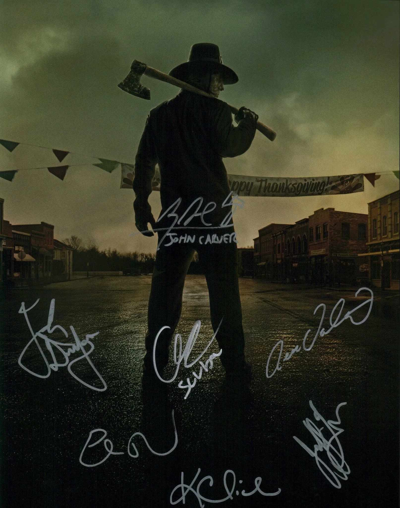 Thanksgiving Cast x7 11x14 Signed Photo JSA Certified Autograph - Image 2