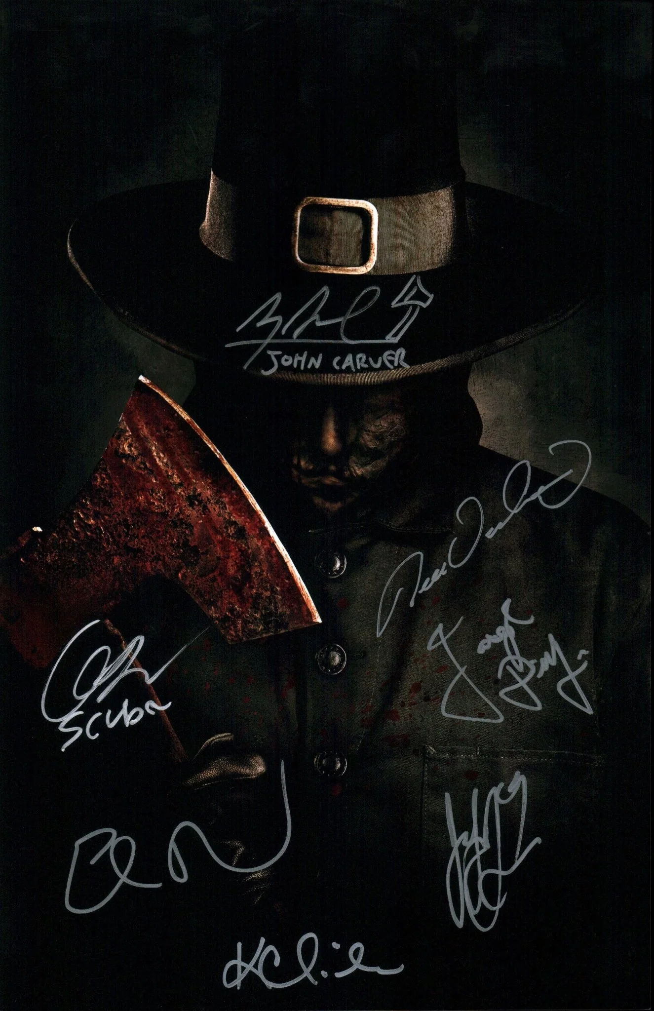 Thanksgiving Cast x7 11x17 Signed Photo JSA Certified Autograph - Image 2