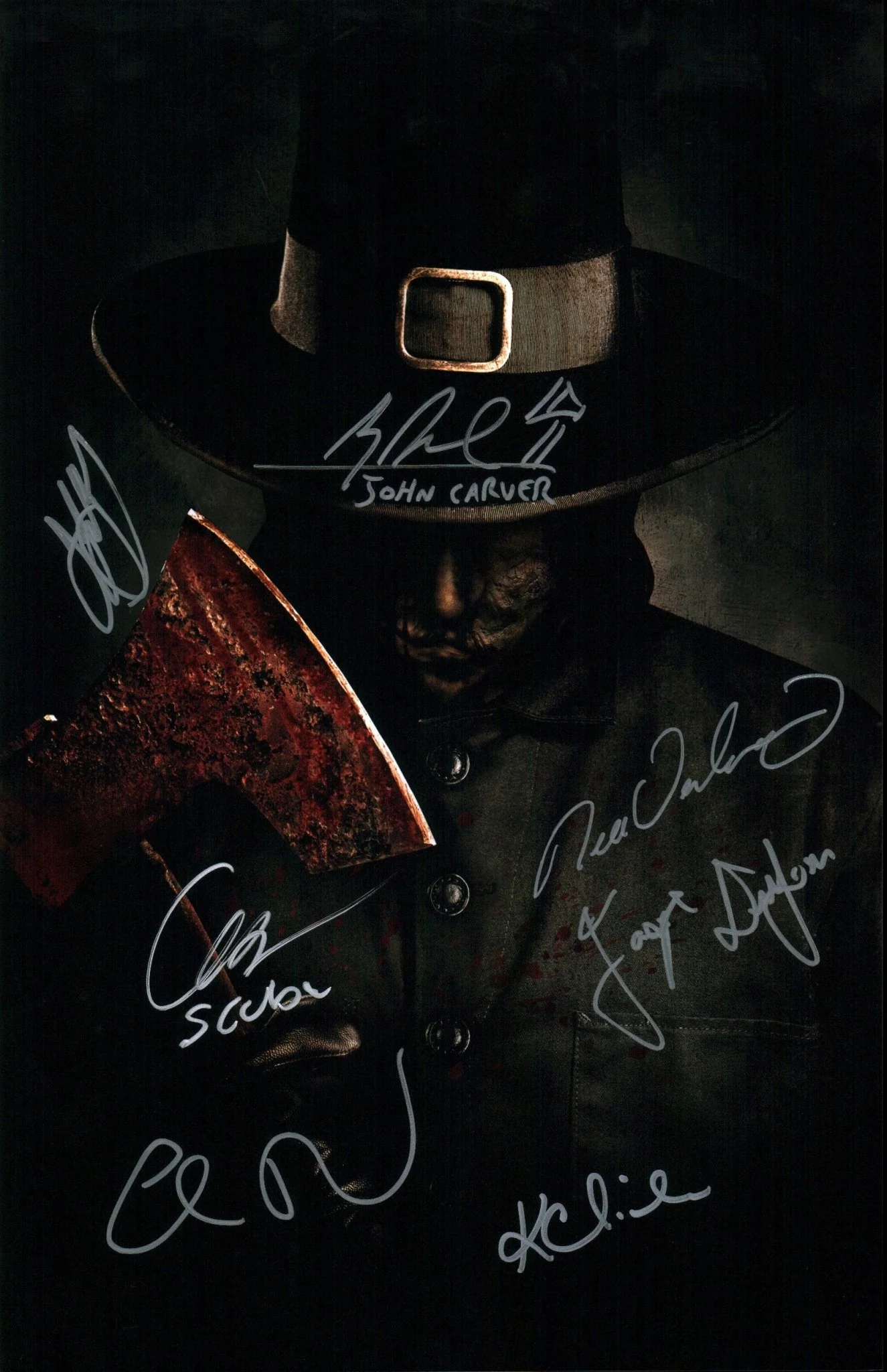 Thanksgiving Cast x7 11x17 Signed Photo JSA Certified Autograph - Image 4