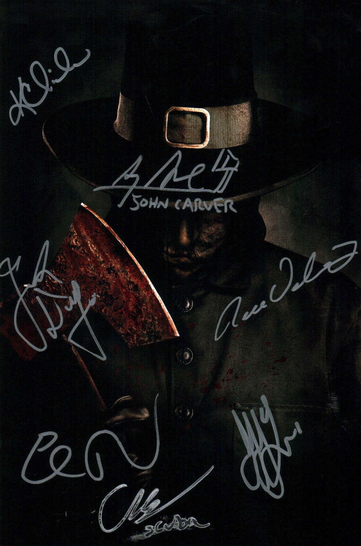 Thanksgiving Cast x7 8x12 Signed Photo JSA Certified Autograph