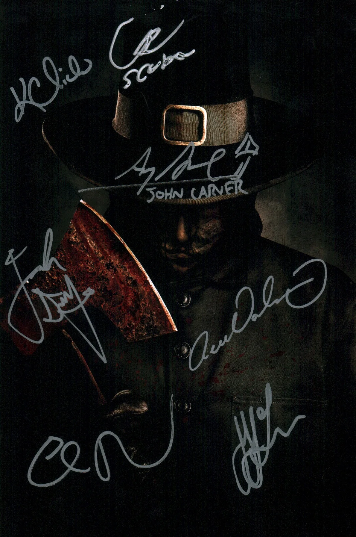 Thanksgiving Cast x7 8x12 Signed Photo JSA Certified Autograph - Image 2